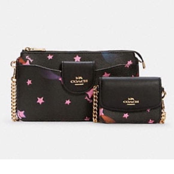 Coach crossbody bag with removable card case - Picture 1 of 5